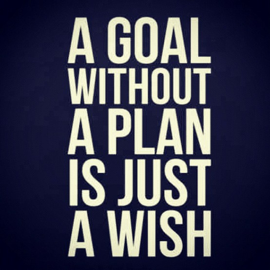 A goal without a plan is just a wish