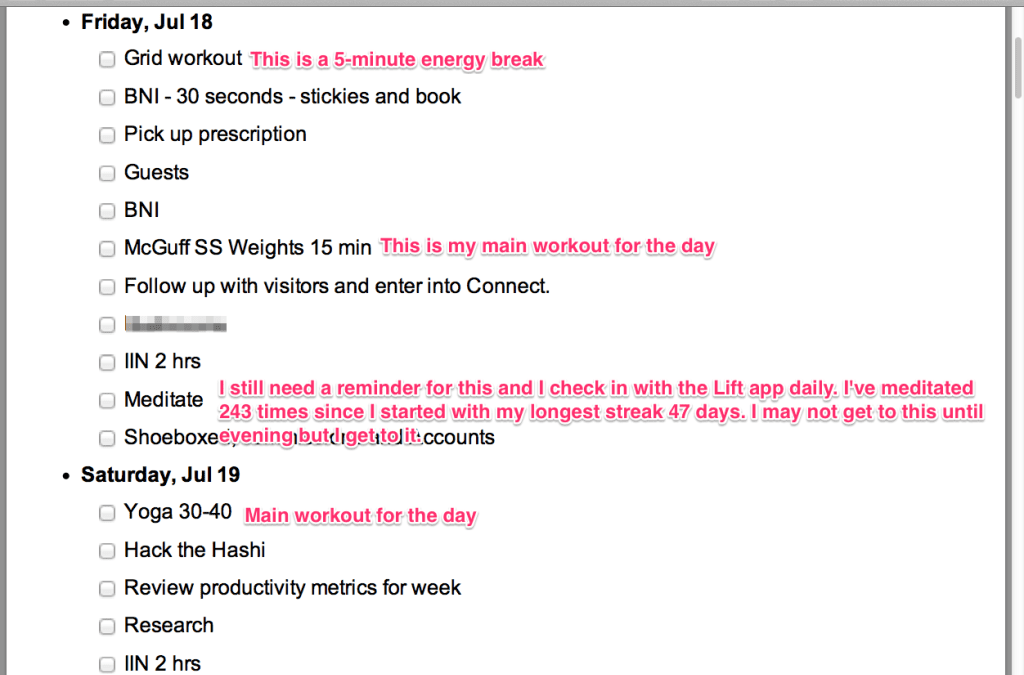 Task List