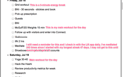 Reports? Meditation? Invoicing? Biking? Why listicizing your health should always be prioritized.