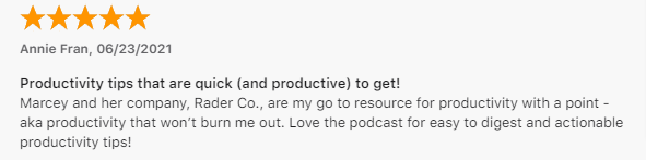 Podcast Testimonial Annie