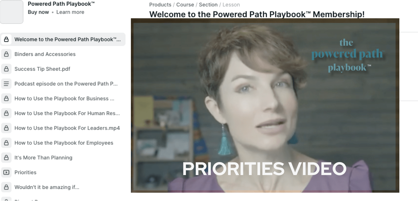 Priorities - Video graphic for website