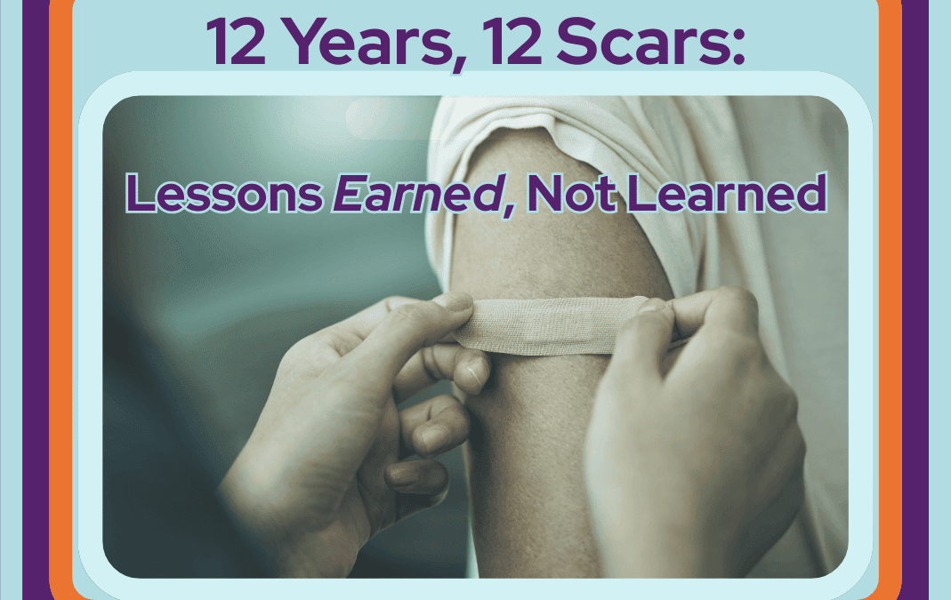 12 Years, 12 Scars: 12 Lessons Earned, Not Learned