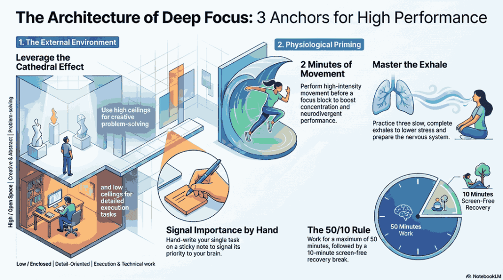 Get Into Deep Focus at Work infographics