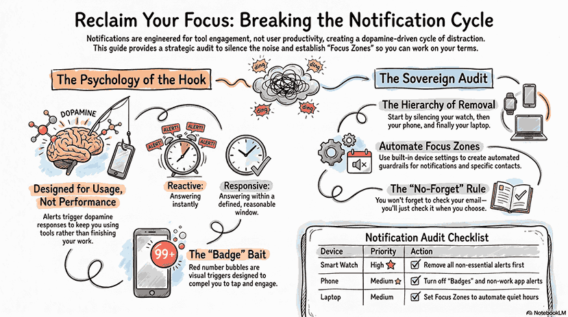 infographics Turn off Notifications to take back your focus